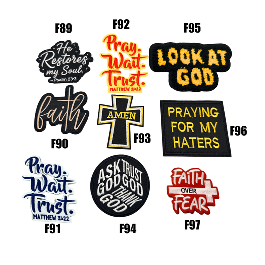 Faith Inspired Small Patches - 12