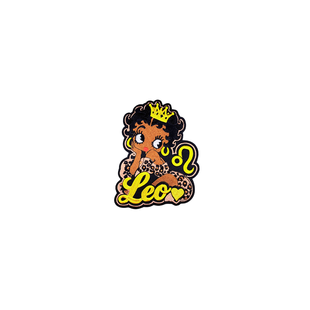 Zodiac Leo  Betty Boop Medium Patch