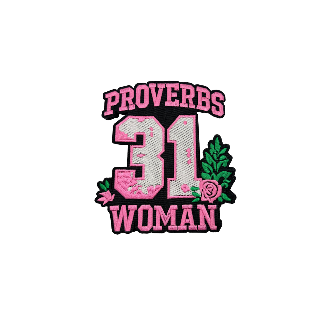 Proverbs 31 Woman Pink Medium Patch