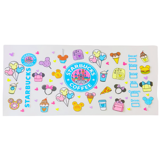 Starbucks Blue UV DTF