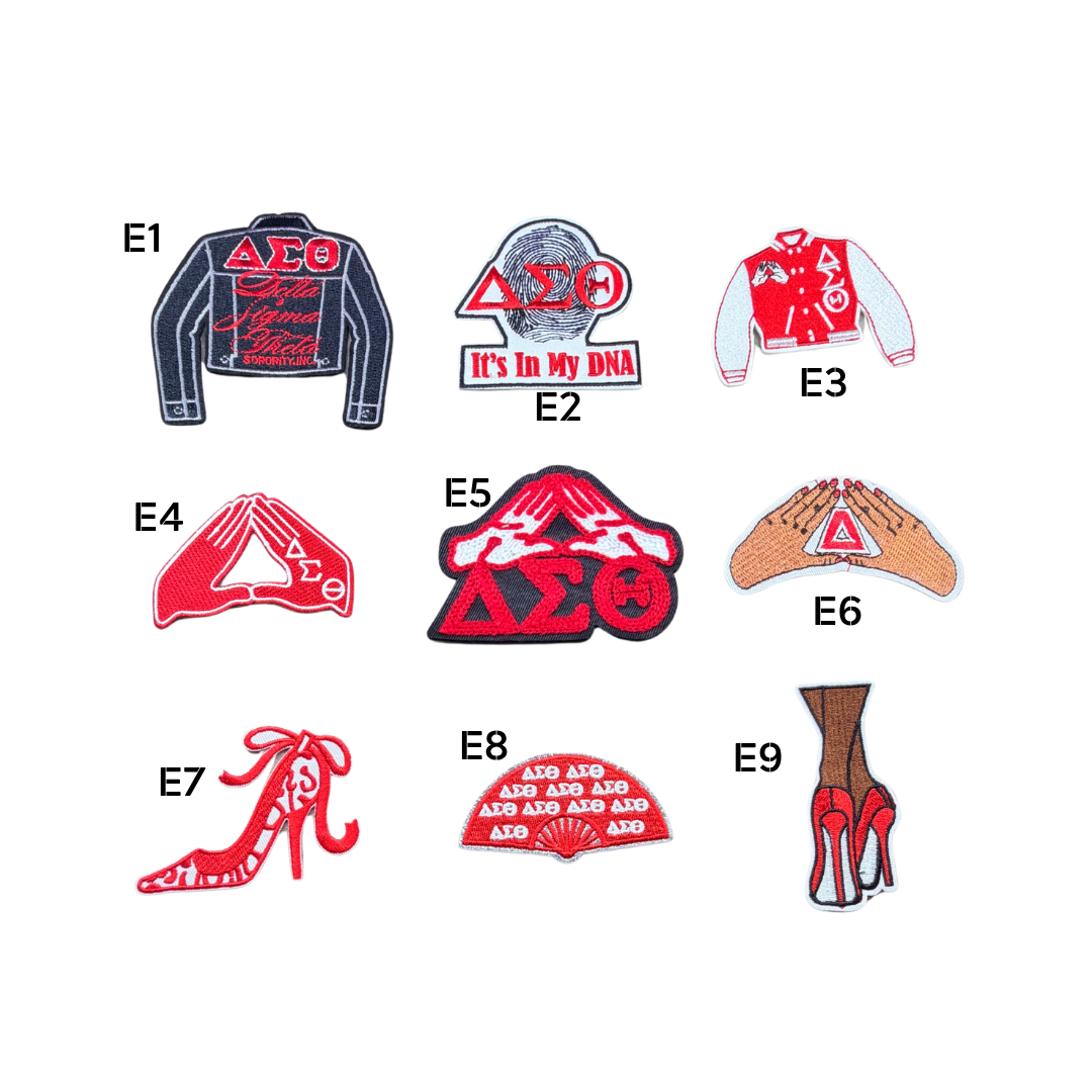 DST Inspired Embroidered DST Girl Small Patches