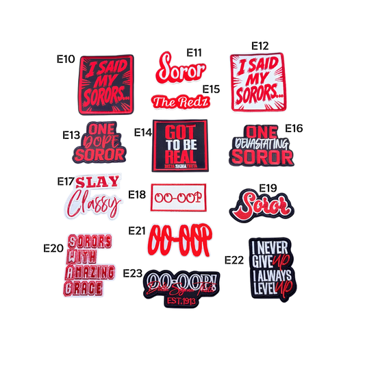 DST Inspired Embroidered DST Statement Small Patches