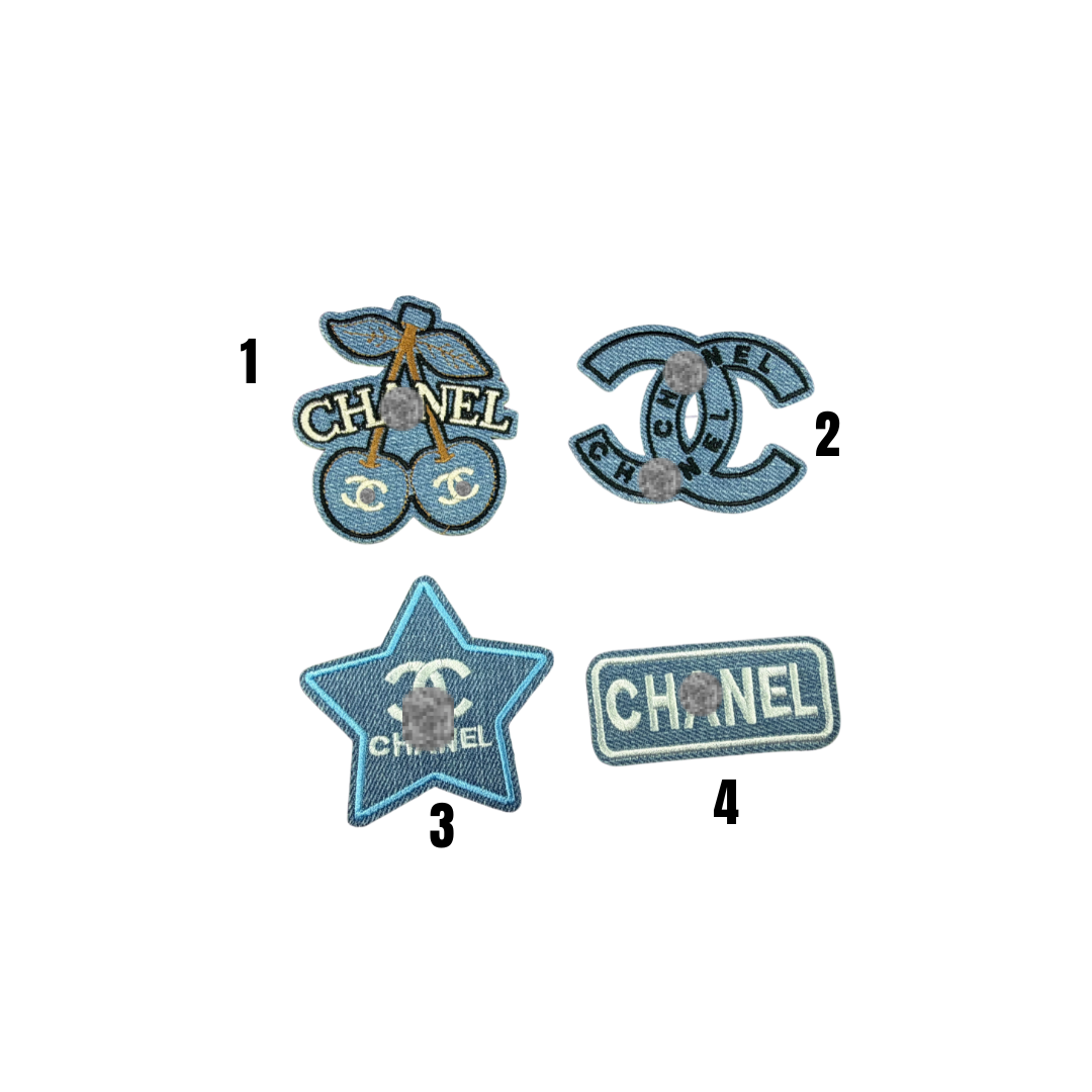 Chan** Designer Inspired Light Denim Patches