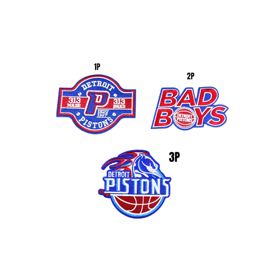 Piston Basketball Small Patches