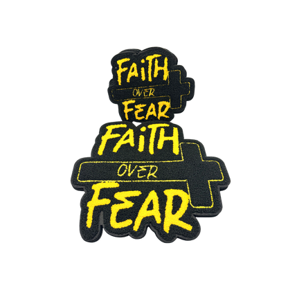 Faith Over Fear Chenille Patches (Multiple Colors)
