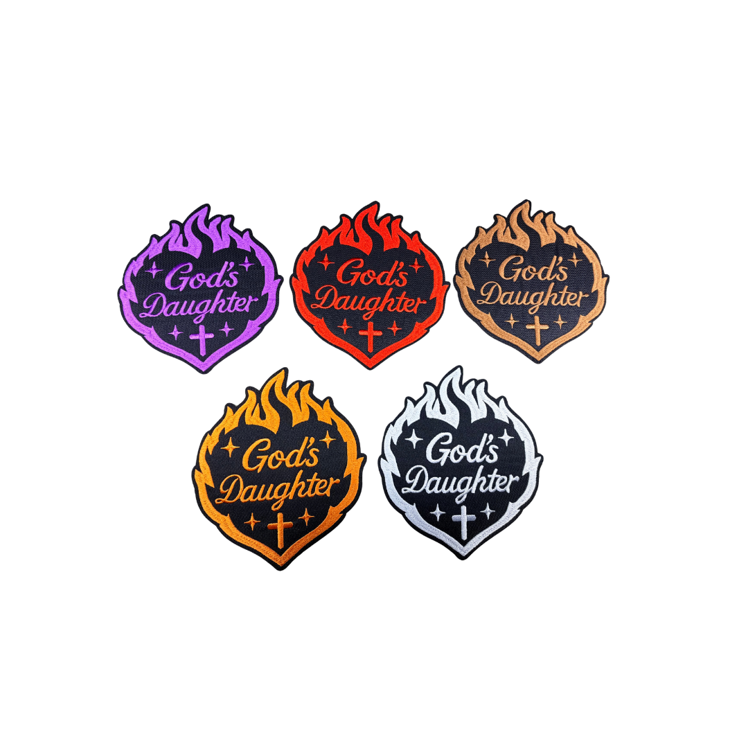 God's Daughter Embroidered Medium Patches