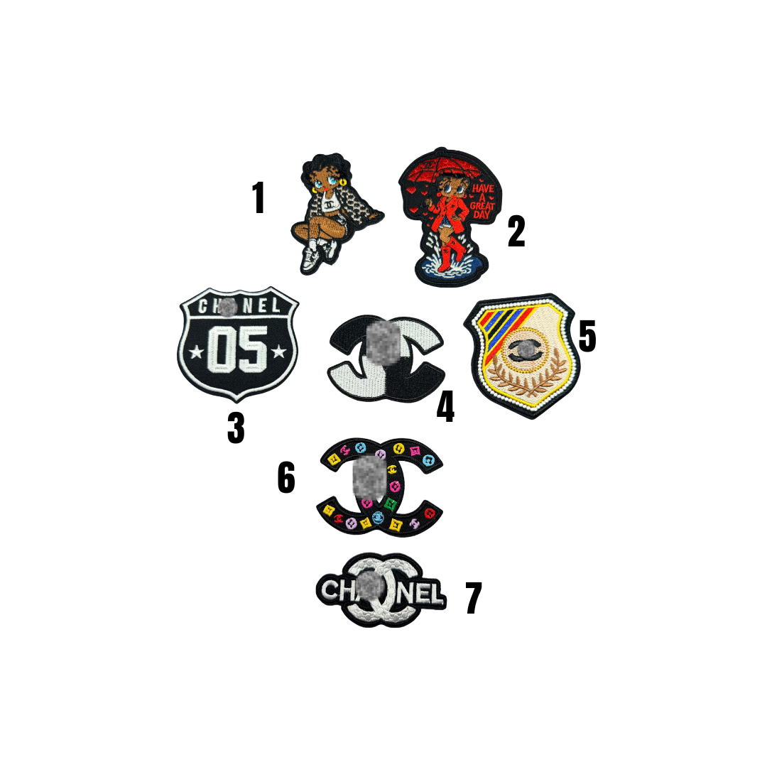 Chan** Designer Inspired Logo Patches