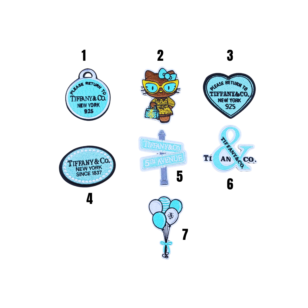 Tiff & Co. Babyblue Designer Inspired Small Patches