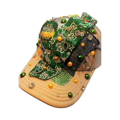 Design Your Custom College / HBCU Junk Trucker Hat | Rhinestones • Patches • Pearls • Charms