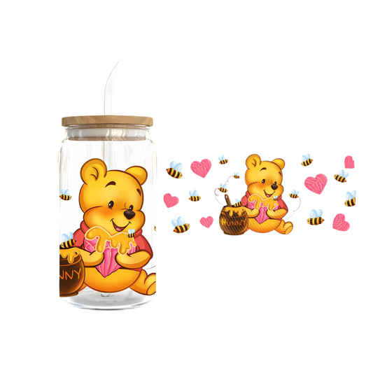 Baby Bear and Honey UV DTF
