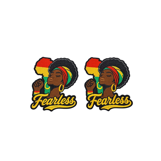 Fearless African Pride Lady Medium Patch