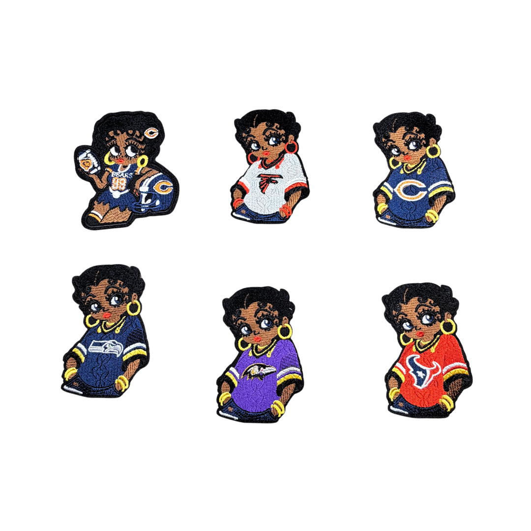 NFL Team Betty Jersey Small Patches