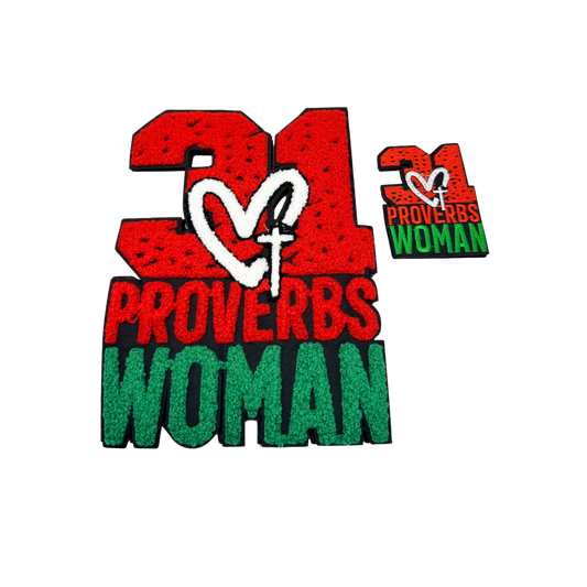 Proverbs 31 Woman Chenille Patches