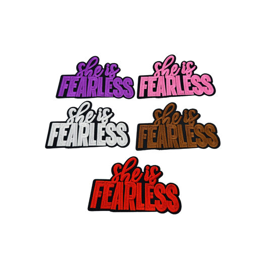 She Is Fearless Medium Iron-On Patch
