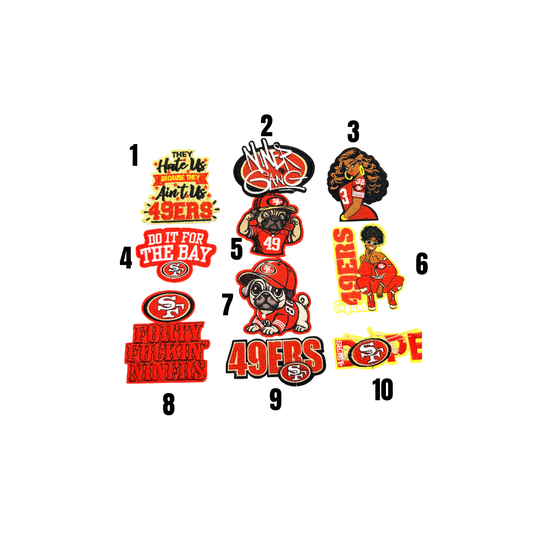49ers SF Football Small Patches