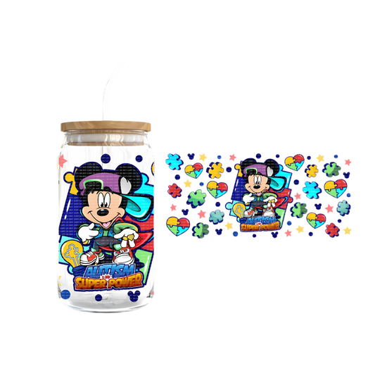 Autism Mickey UV DTF