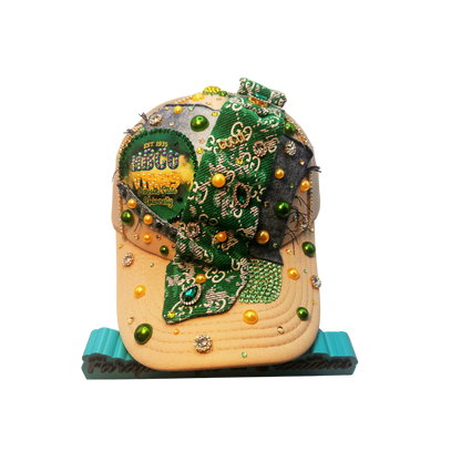 Design Your Custom College / HBCU Junk Trucker Hat | Rhinestones • Patches • Pearls • Charms