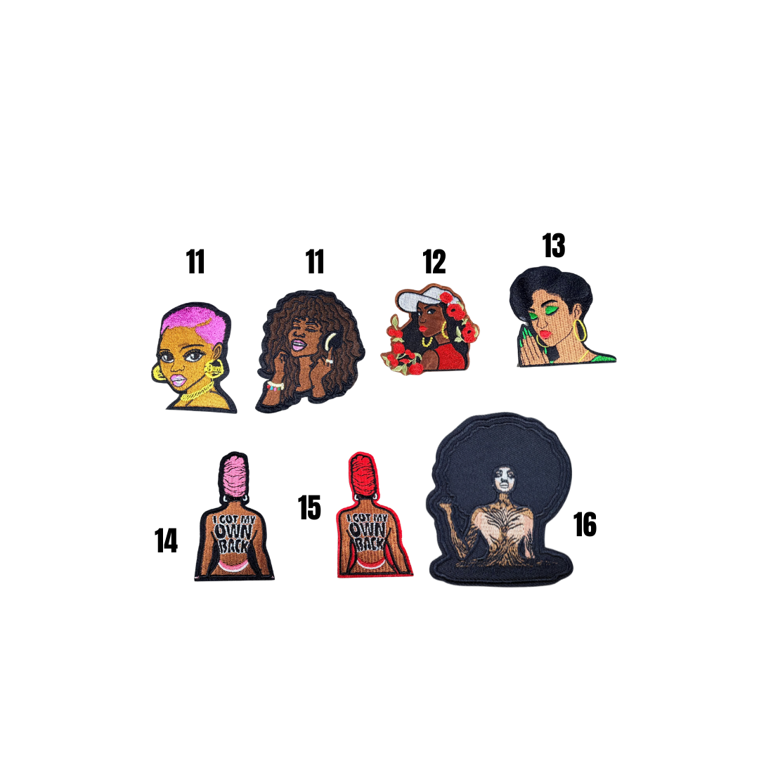 Female Face Statement Small Patches