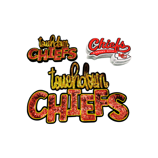 Kansas City Chiefs Sequin Patches