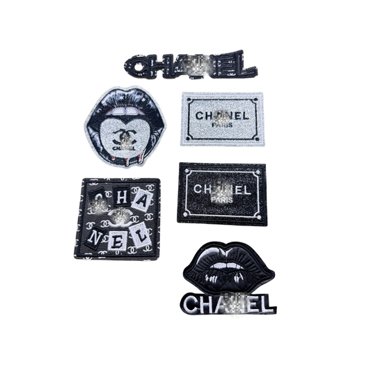 Chan** Designer Inspired Black & White Patch Collection