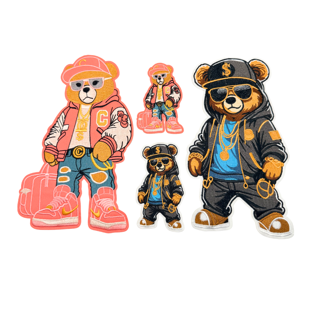 Urban Hip Hop Bear Patches