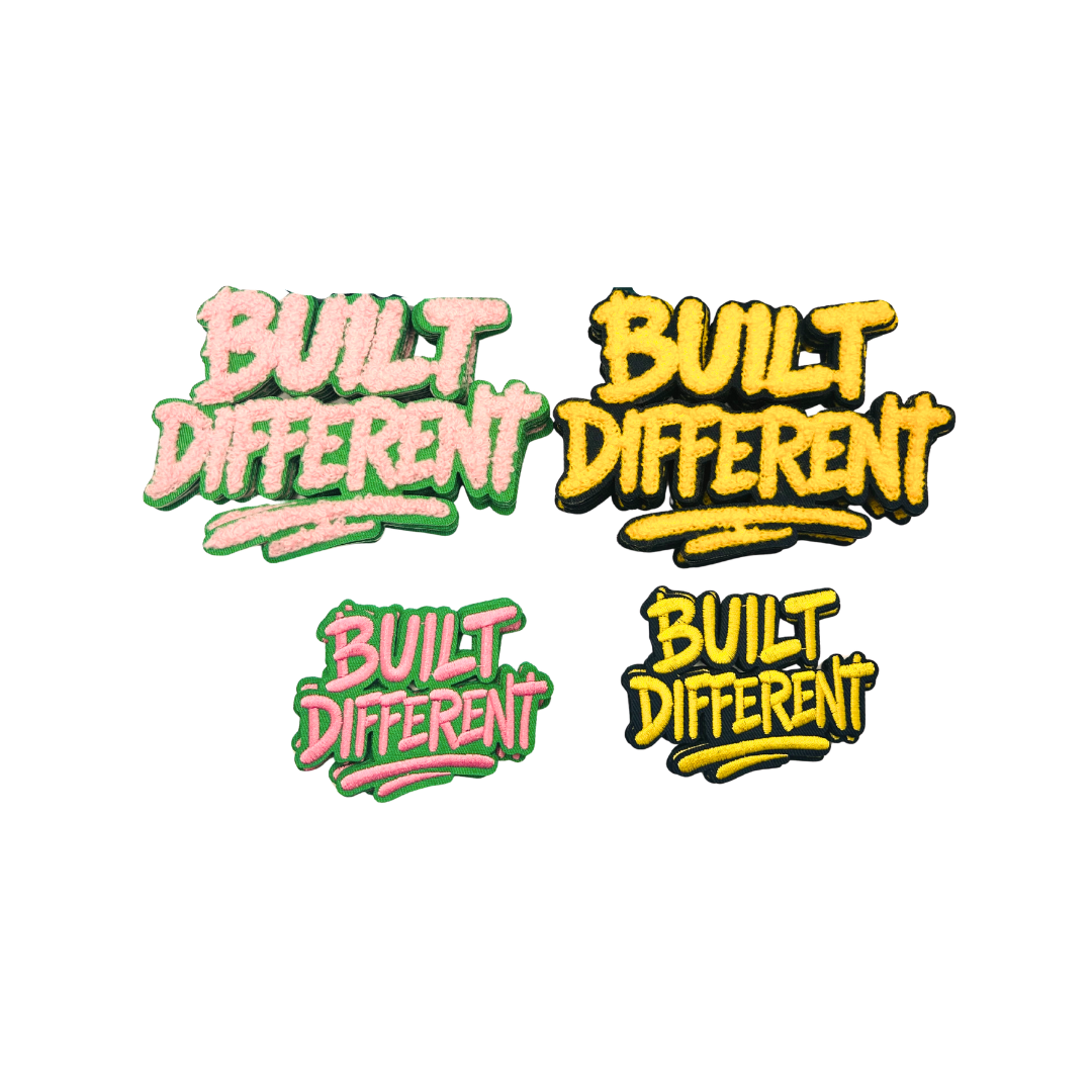 Built Different Chenille Patches