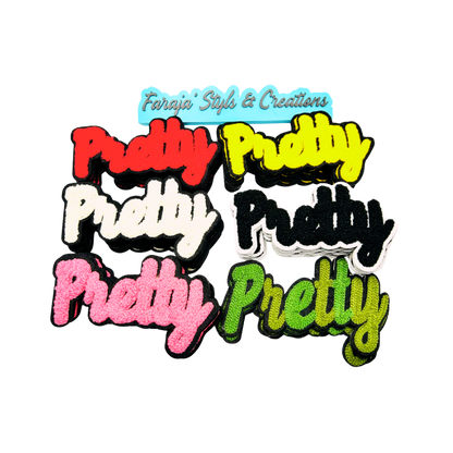 Pretty Chenille Medium Fabric Patches