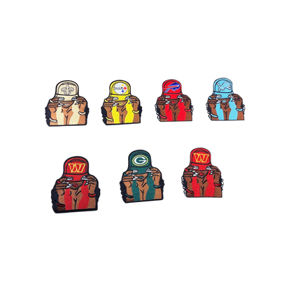 NFL Team Hat Lady Small Patches