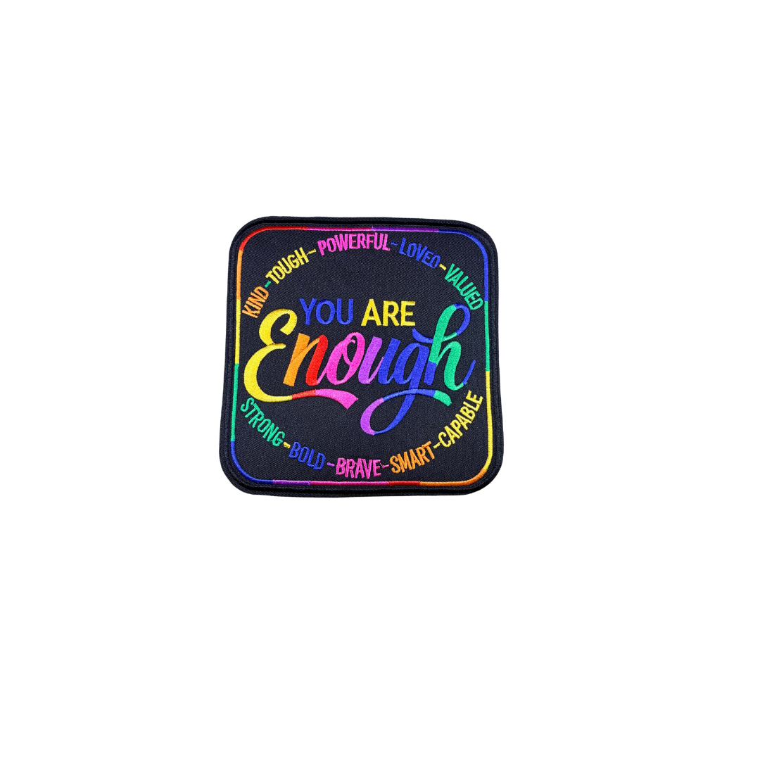 You Are Enough Colorful Medium Patch