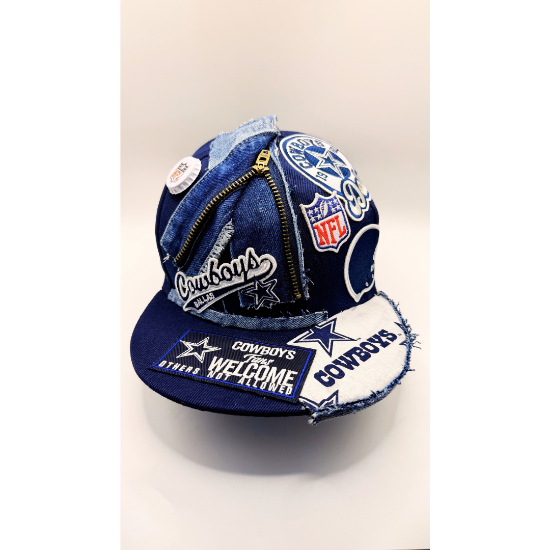 Men’s Custom Junk Trucker Hat | Freestyle Patch & Fabric Hat- Customizable