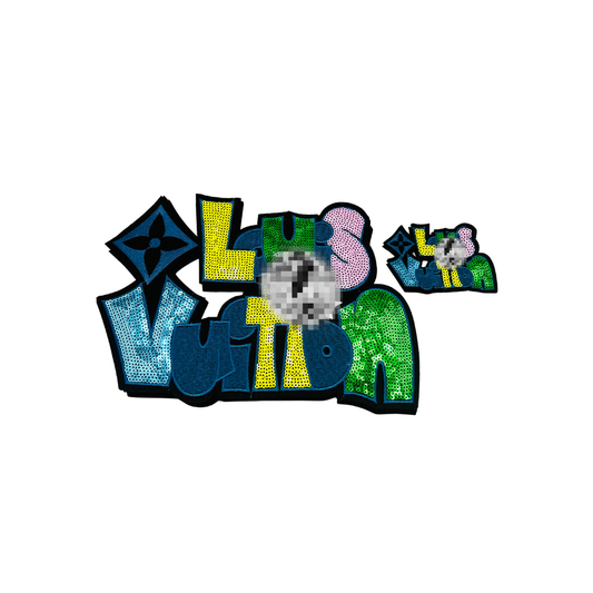 Lou** V Colorful Sequin Designer Inspired Patches