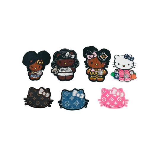 Designer Inspired Hello Kitty Fabric Small Patches