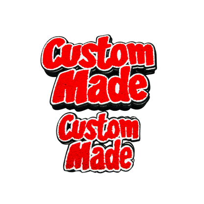 Custom Made Chenille Patches (Multiple Colors)