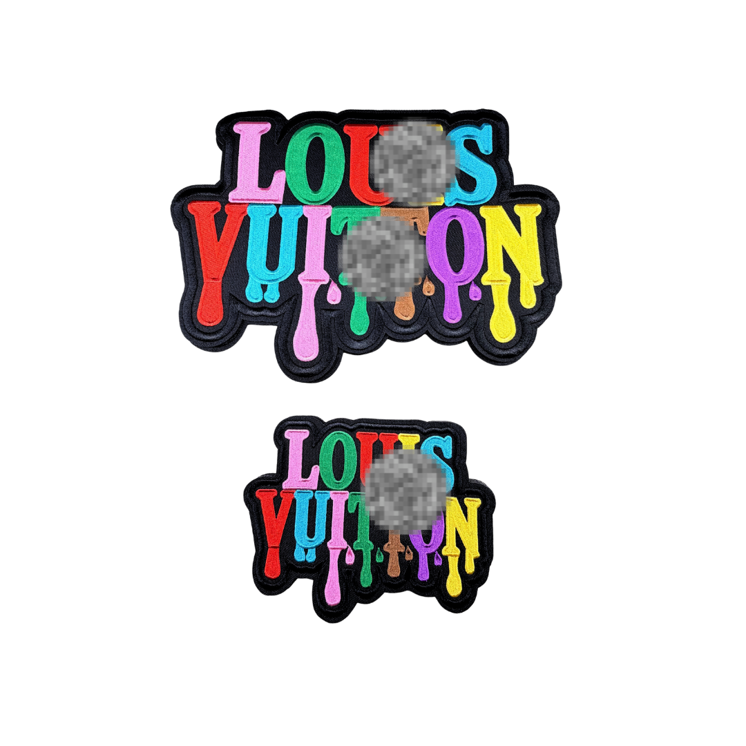 Lou** V Colorful Drip  Designer Inspired Patches