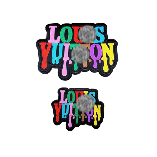 Lou** V Colorful Drip  Designer Inspired Patches