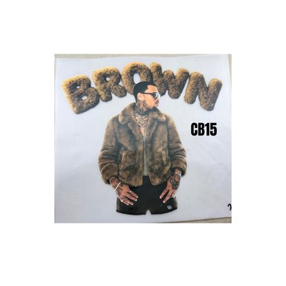 Chris Brown DTF Transfers - Sizes 10*10