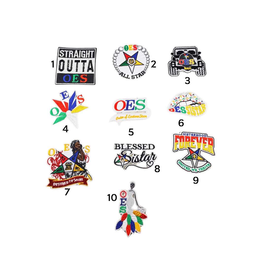 OES Sorority Small Patches