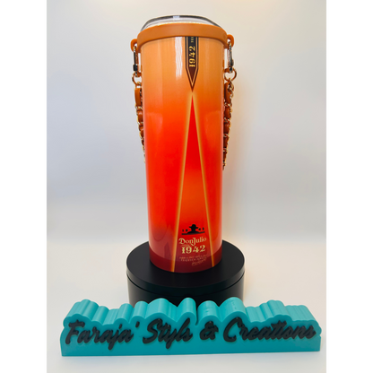 20oz Don Julio–Inspired Luxury Tumbler | Leather Wrap & Metal Handle | Custom Designer Cup