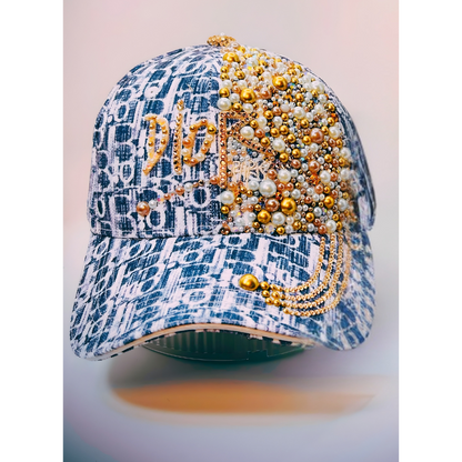 Premade Bling Junk Trucker Hat & Matching Junk Tie Set – Jeweled Statement Accessories | Ready to Ship