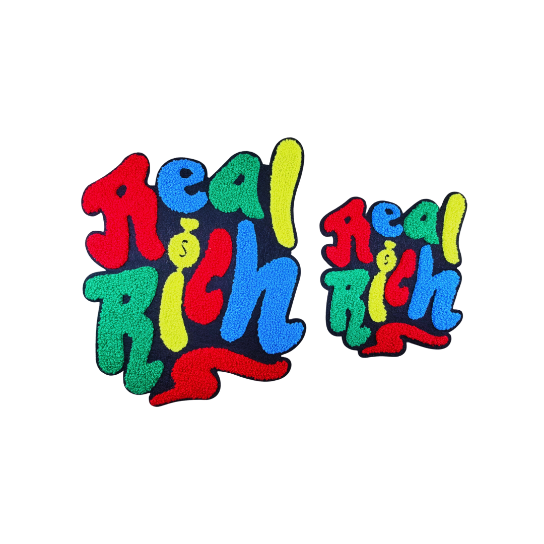 Real Rich Colorful Statement Chenille Patches