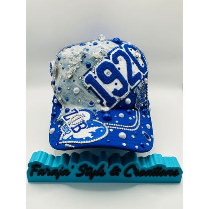 Design Your Custom Zeta Sorority Trucker Junk Hat | Rhinestones, Patches & Pearls | Greek Life Fashion Cap