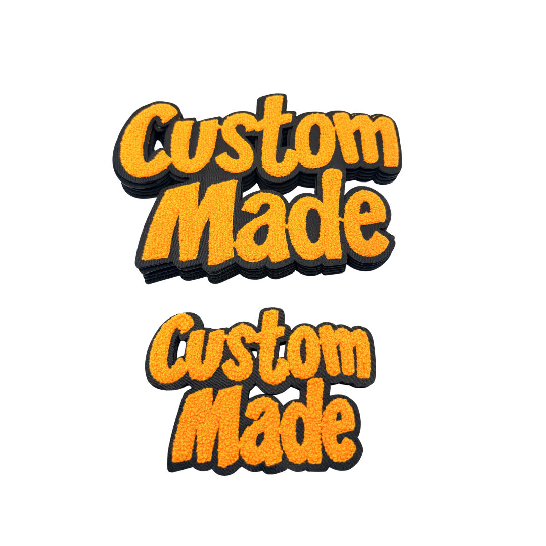 Custom Made Chenille Patches (Multiple Colors)