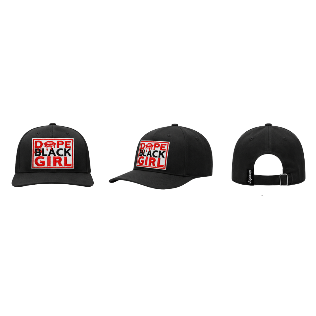 Dope Black Girl Patched Trucker Hat | Melanin Queen Statement Cap - Black Foam Trucker Hat