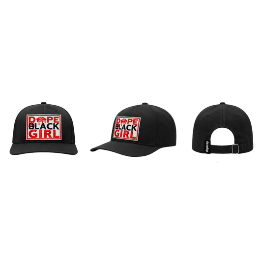 Dope Black Girl Patched Trucker Hat | Melanin Queen Statement Cap - Black Foam Trucker Hat