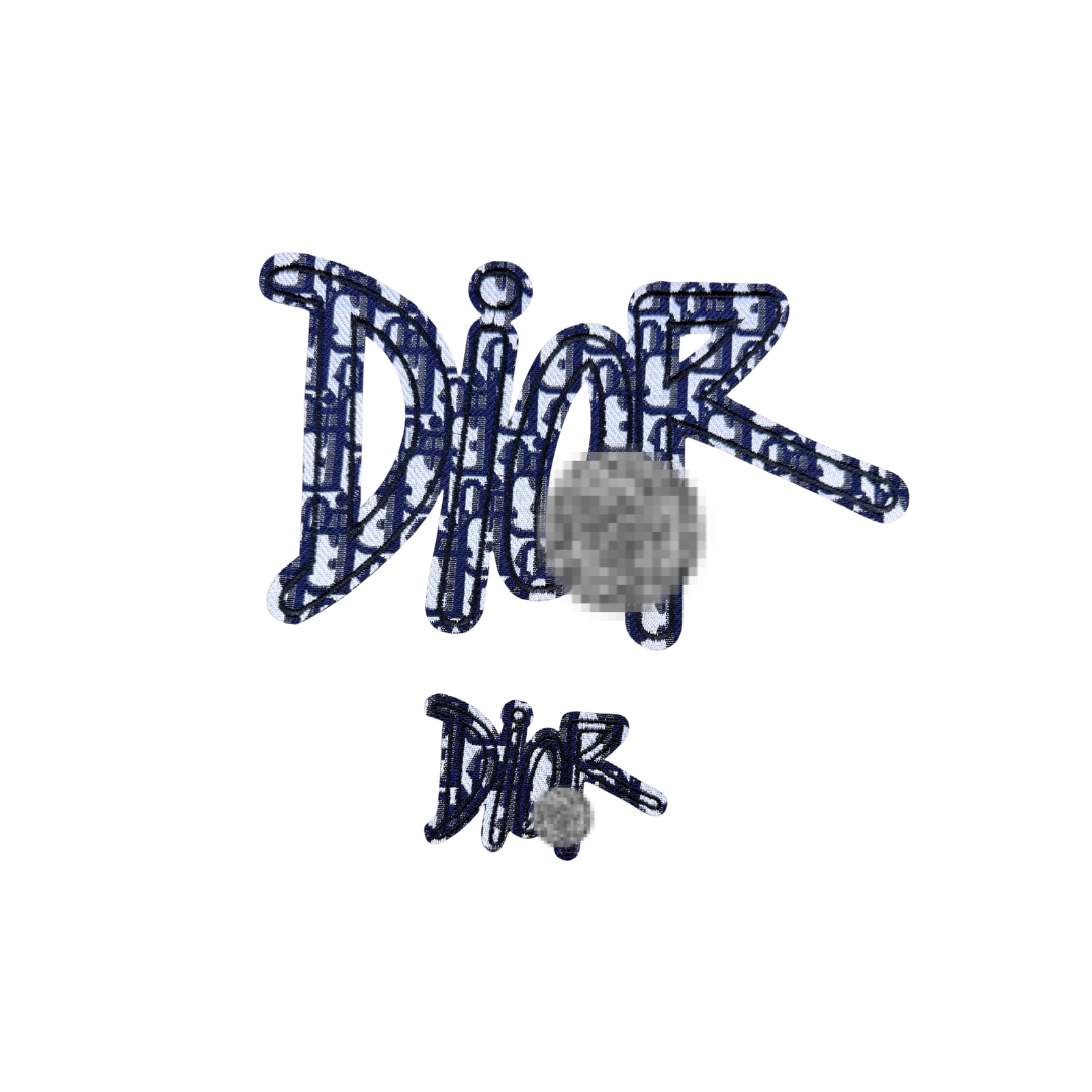 Di*or Designer Inspired Denim Patches