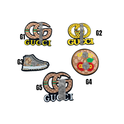 G Designer Inspired Brown Collection Patches -1