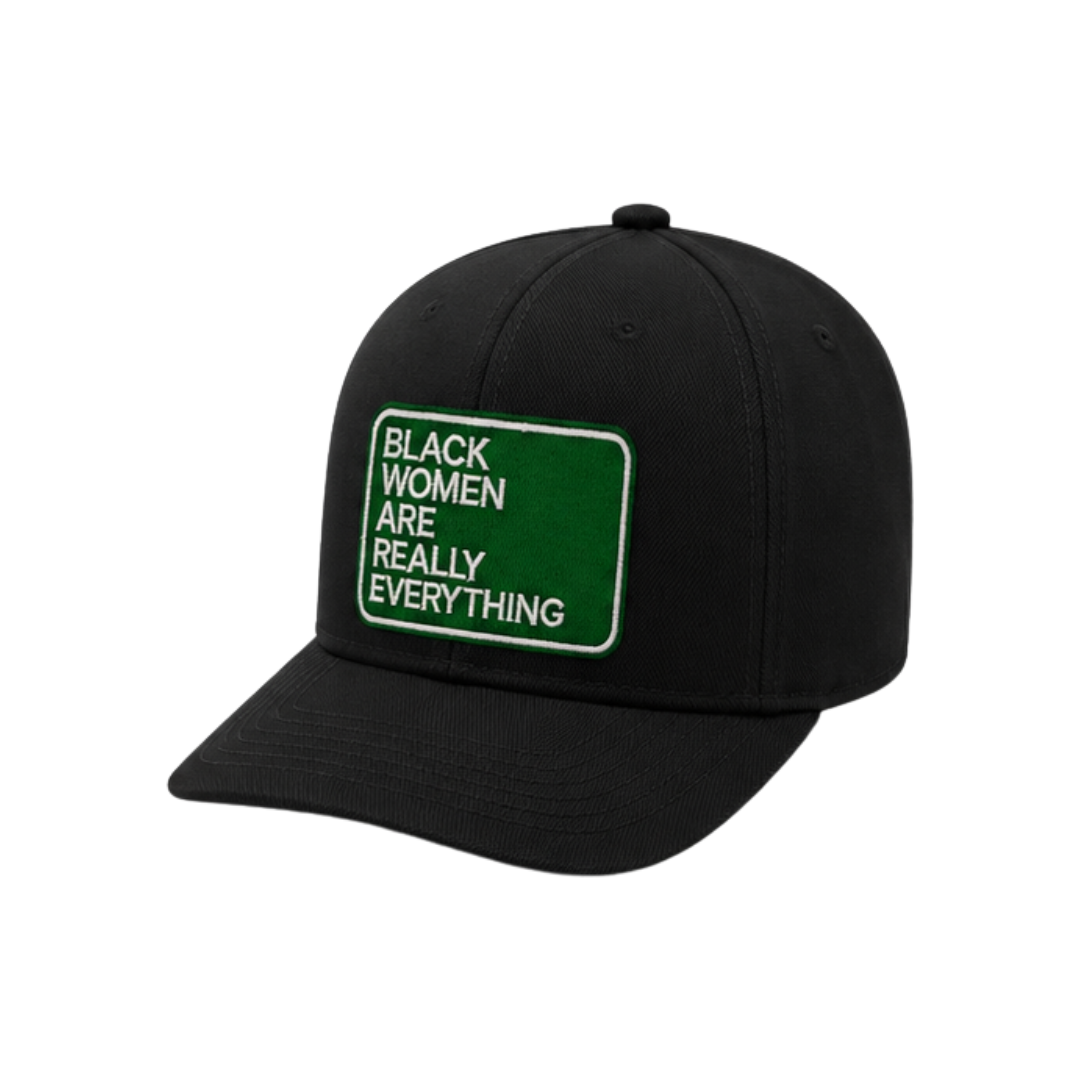 Black Women Are Everything Patched Snapback Hat | Melanin Queen Trucker Cap - Green Black