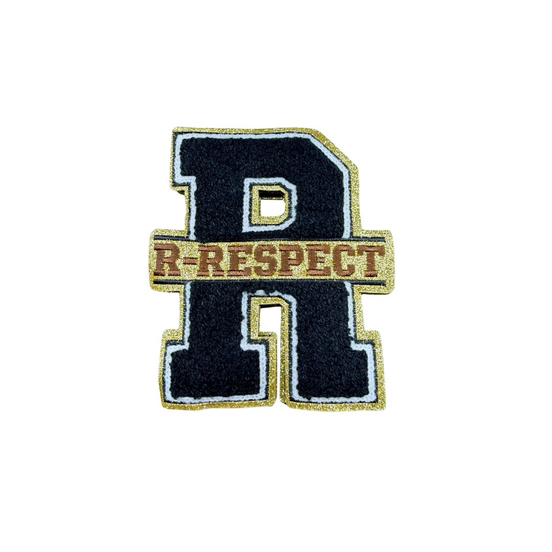 R - Respect Large Chenille Letterman Patch