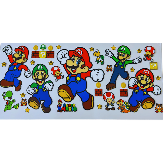 Mario & Friends UV DTF