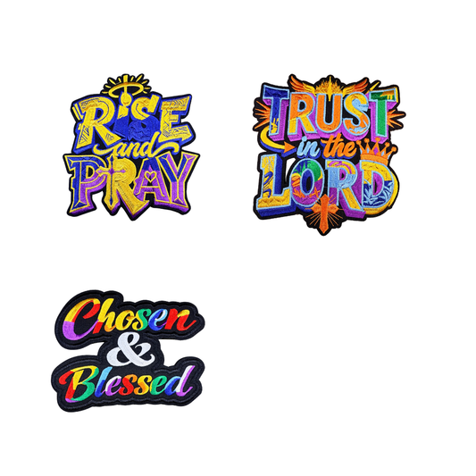 Faith Based Colorful Medium Patches